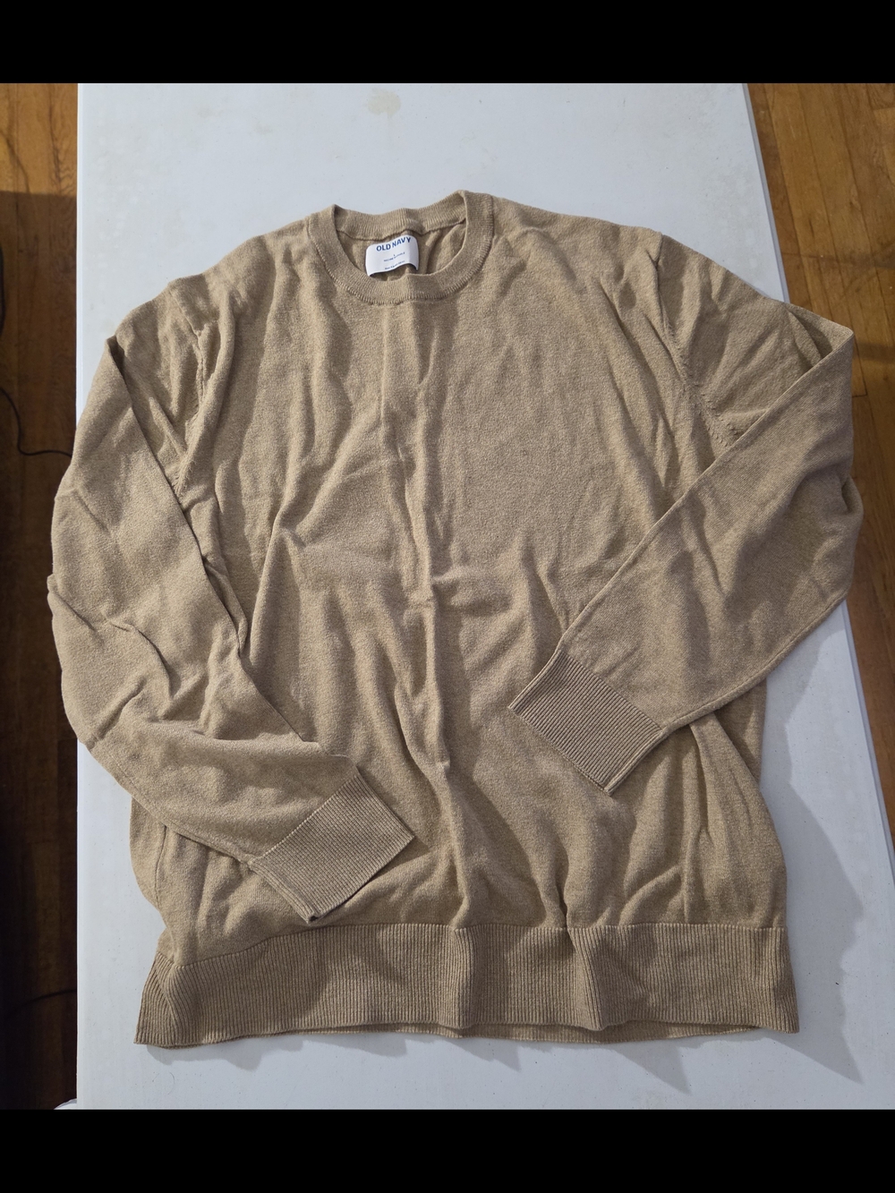 Old Navy Men's Crewneck Sweater in Light Brown